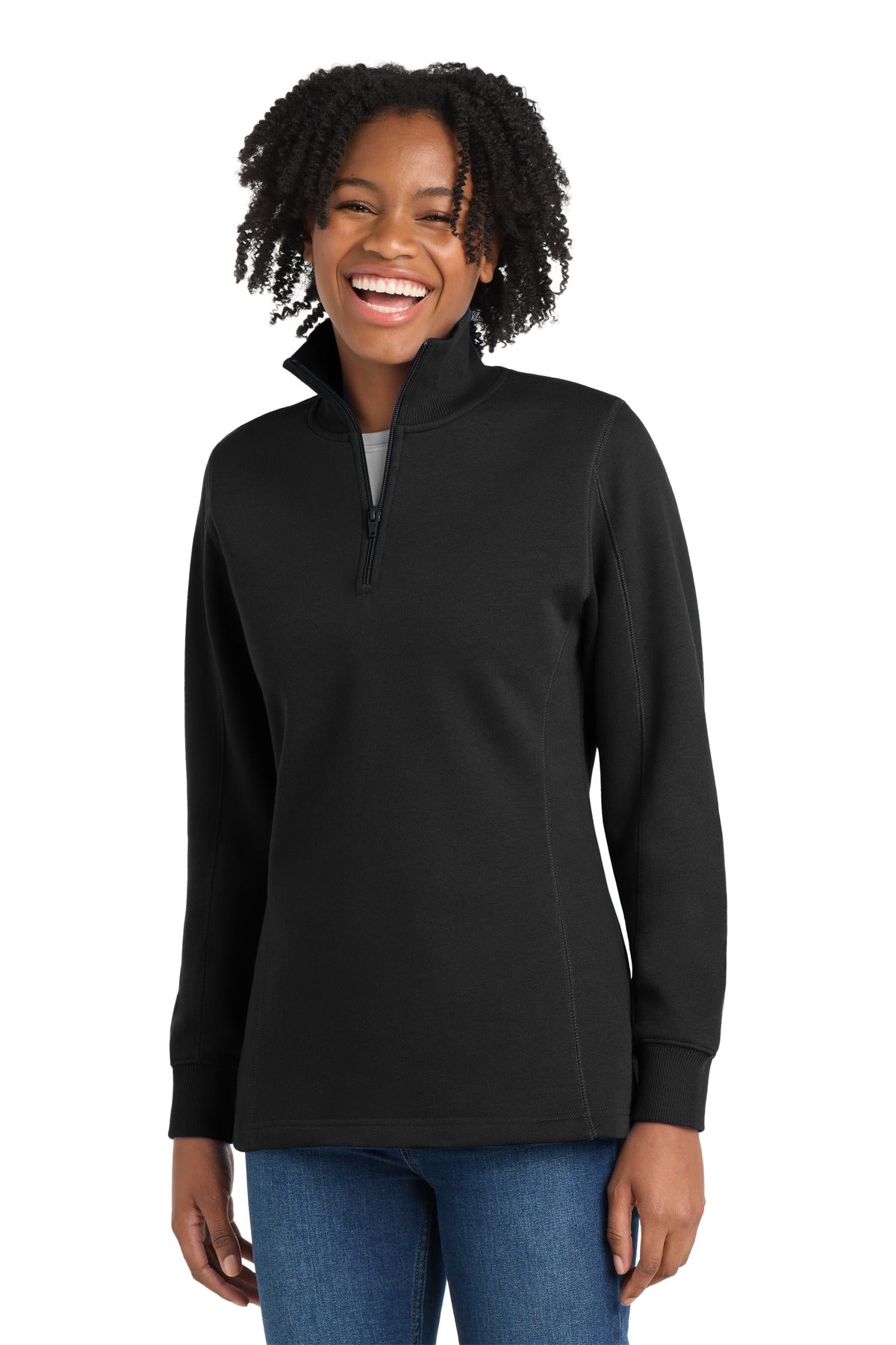 Sport-Tek Women's 1/4-Zip Sweatshirt. LST253